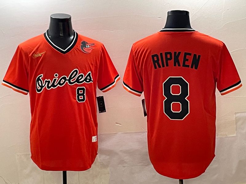 Men Baltimore Orioles 8 Ripken Orange Game Nike 2025 MLB Jersey style 4252